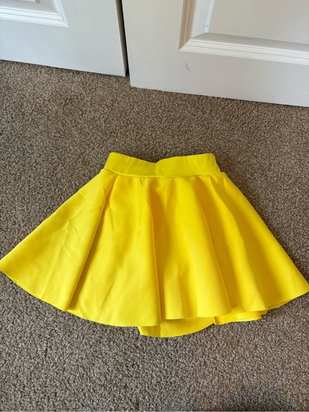 Weissman Yellow Circle Skirt